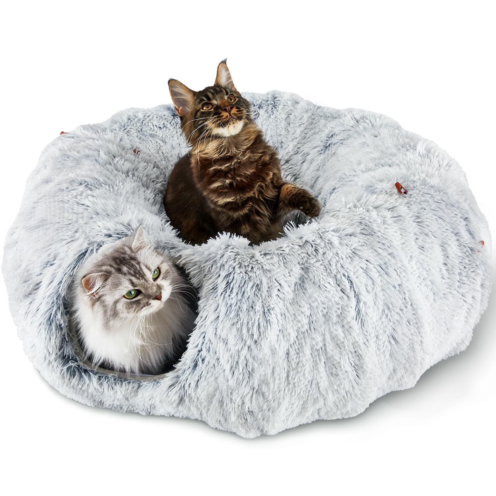 Cat Tunnel Bed with Washable Cushion