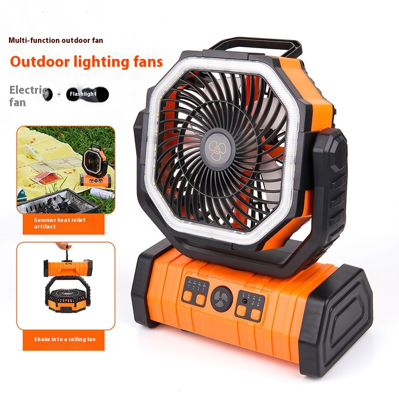 Portable Power Bank Camping Fan