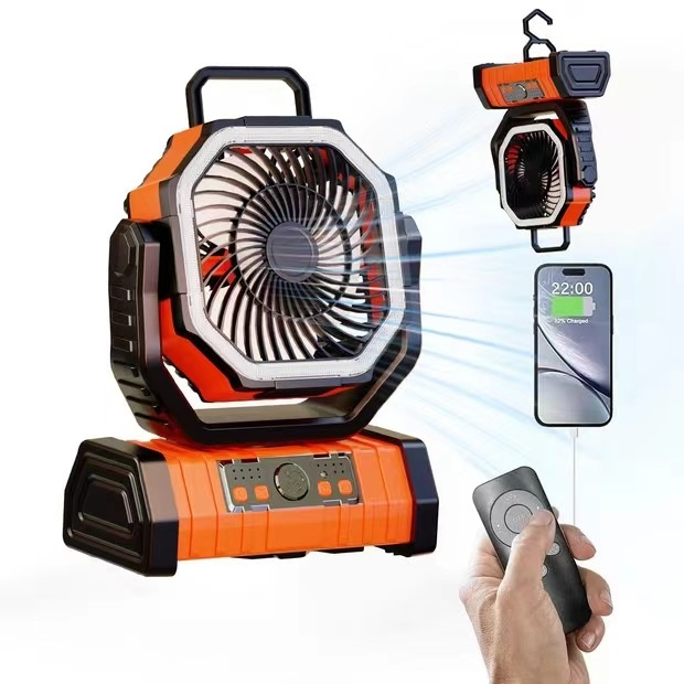 Portable Power Bank Camping Fan